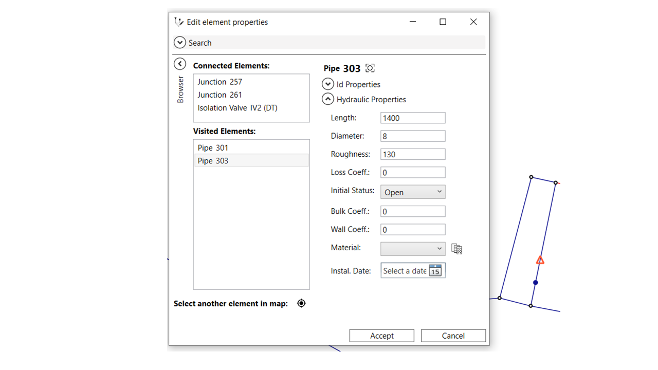 Editor de Propiedades QGISRed
